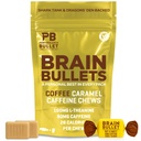 160mg L-Theanine + 80mg Caffeine Chews – Coffee Caramel Flavour, Increases Productivity, Mental Clarity, Alertness | 2 Packs - 8 Servings | Brain Bullet | Energy Gum & Focus Gummy Upgrade
