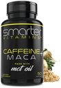 SmarterVitamins Smarter Energy Pills, 200mg Caffeine & Coconut MCT Oil with Maca Root, 50 Liquid Softgels