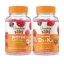 Lifeable Biotin Kids + Vitamin D3 + Vitamin K2 Çocuklar, Gummies Sche - Great Tasting, Vitamin Supplement, Gluten Free, GMO Free, Chewable Gummy