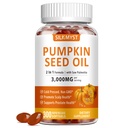 Pumpkin Seed Oil with Saw Palmetto 300 Softgels, 3000mg Max Strength per Serving, Cold-Pressed with Essential Fatty Acids & Phytosterols, Supports Immune, Hair, Bladder, Prostate Health