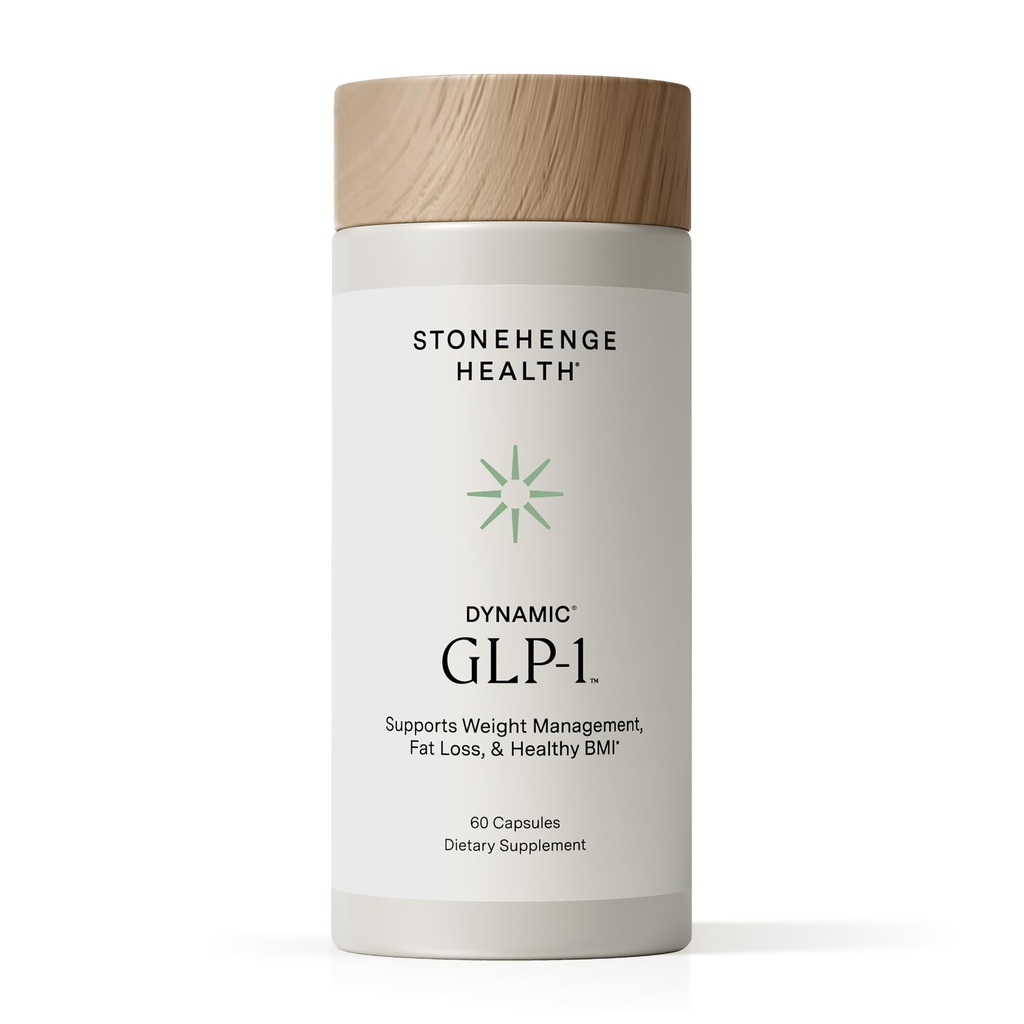 Stonehenge Health Dynamic GLP-1 Nutrition Support Supplement for Women, Men, 550mg Berbevis Berberine 10x Better Absorbed, Akkermansia, DNF-10, Capsifen Support Appetite, Gut Health - 60 Veg Caps