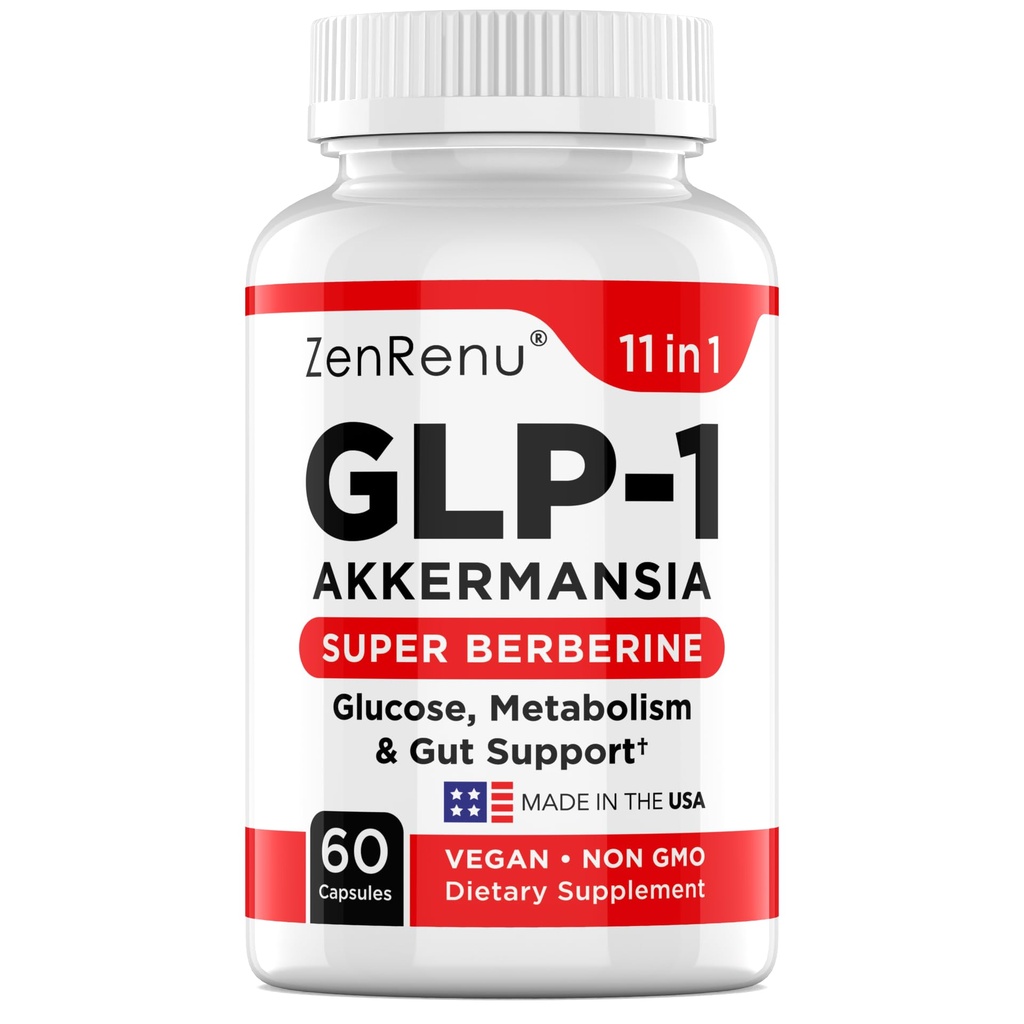GLP-1 Supplement for Women - Natural Metabolism, Appetite & Craving Support – Super Berberine, Cinnamon,Akkermansia Probiotic,11-in-1 Gut Support - GLP Activate -60 Vegan Caps