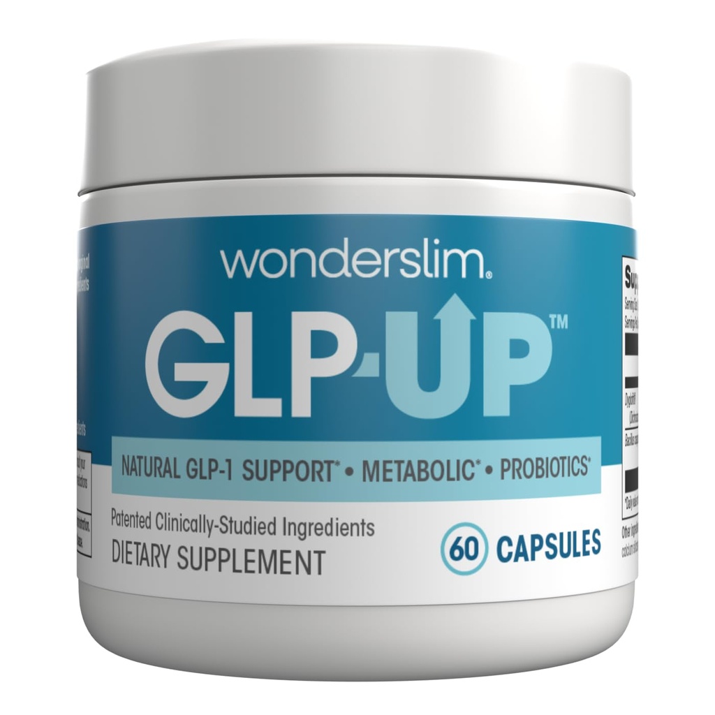 WonderSlim GLP-UP™ GLP1 Supplement - Clinically Studied DygloFit® for GLP-1 Support | Supports Appetite & Metabolic Balance | Probiotics for Gut & Immune Health | 30 Day Supply