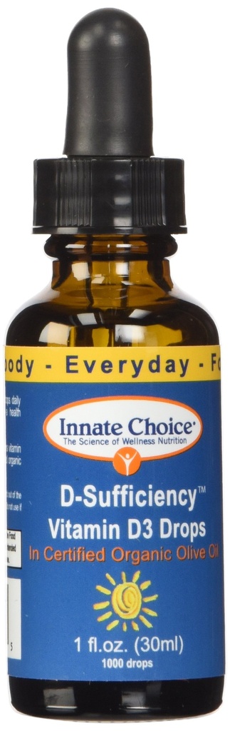 D Sufficiency Sıvı Vitamin D3, 1 Akış Ounce
