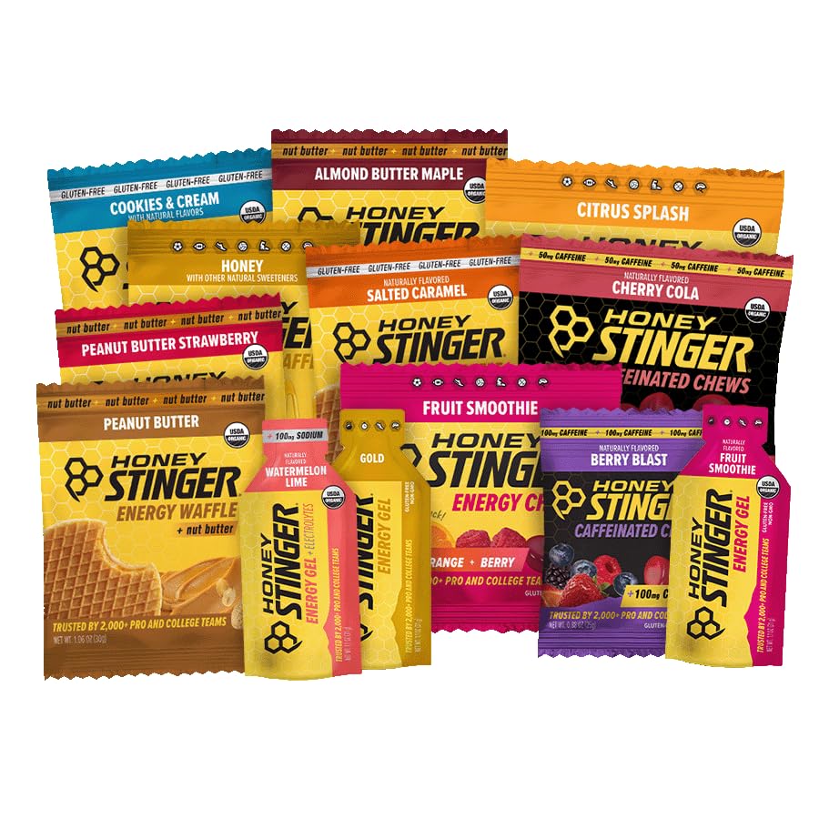Honey Stinger Performance Fuel Sampler Pack, Gluten Free, for Exercise, Running and Performance, Sports Nutrition for Home & Gym, Pre and Mid Workout, Pack of 13