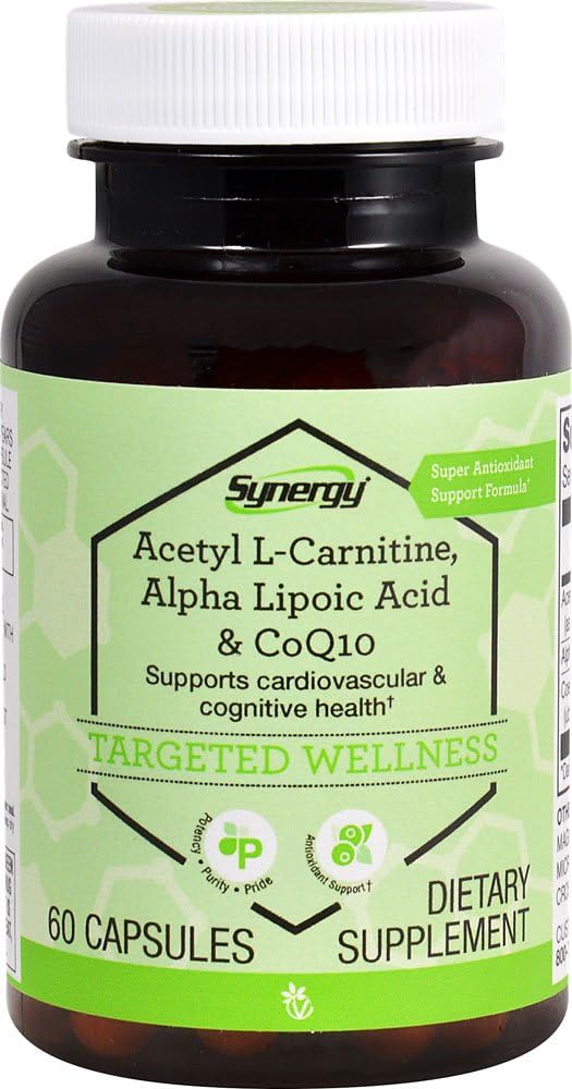 Vitacost CoQ10 + Alfa Lipoic Asit + Acetyl L-Carnitine HCl - 60 Capsules