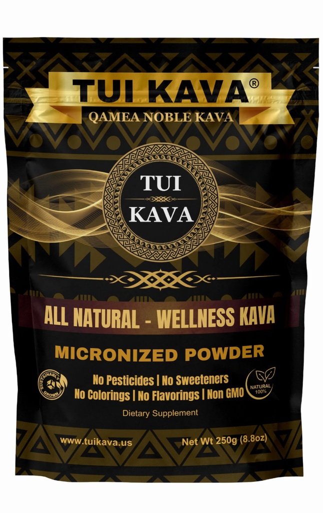 PREMIUM WELLNESS KAVA - MICRONIZED Noble Kava 250g (8.8oz) - Deneme / Gezi Boyutu | Çok Baş | Tüm Doğal Rahatlama | Focus | Mood/Sleep Desteği | Stres Yardımı | NO STRAINING