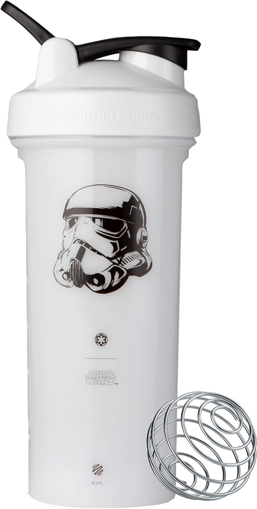 BlenderBottle Star Wars Shaker Şişe Pro Serisi Protein Shakes ve Pre Workout için Mükemmel 28-Ounce, Stormtrooper