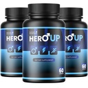 HeroUP - Natural Wellness Supplement with Plant-Based Ingredients – Non-GMO, Stimulant-Free | Made in the USA, GMP-Certified | 60 Capsules, 3 Month Suppy