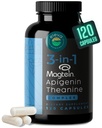 Magnezyum Theanine L-Threonate Apigenin Supplement for Sleep Aid-3- in-1 Complex Supplement Support Relaxation- Melatonin-Free Magnezyum- Zero Fillers- Gluten Free & Non-GMO-120 Count Veggie Capsules