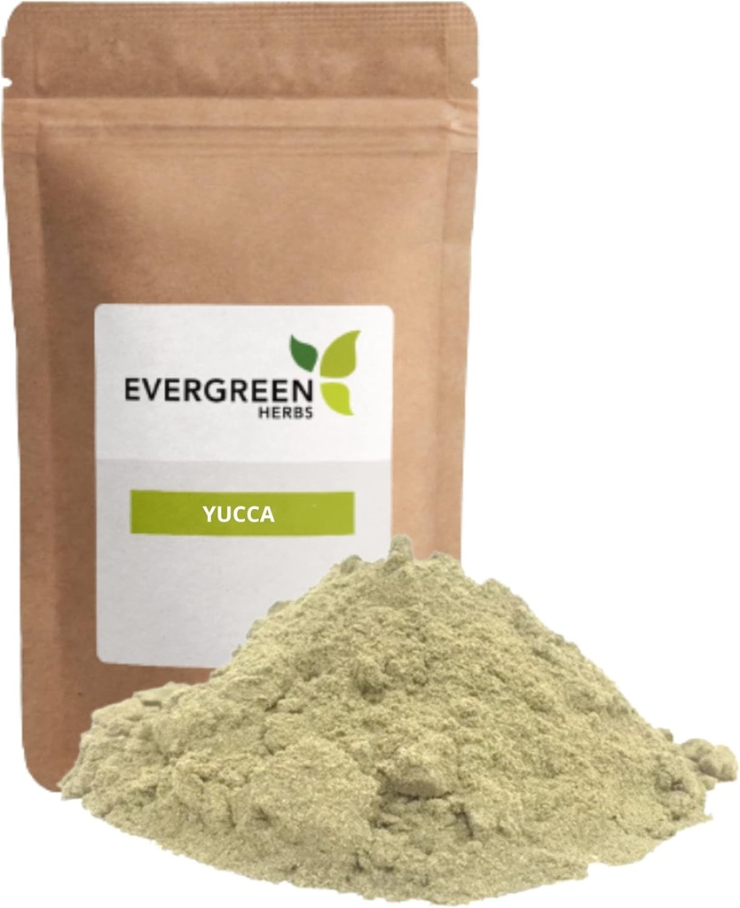 Evergreen Herbs Yuca Powder - Yucca Powder - 8 oz. - Resealable Stand Up Pouch για να εξασφαλίσει φρεσκάδα!