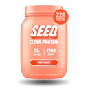 SEEQ Clear Protein Powder - Juicy Peach - 22 Servings - 22g Clear Whey Protein Isolate - Zero Sugar - 0g Lactose - Allergen Friendly - GLP1 Support - Bone Health - Muscle Post Workout Recovery