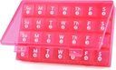 Büyük Aylık Pill Organizer, 28 Günlük Pill Box 1 Gün Bir Gün, 4 Hafta Bir Ay Pill Vaka Konteyneri, Seyahat Dostu Tıp Vitaminleri, Balık Yağları, Tamamlar
