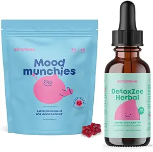 JoySpring Saffron Gummies and Herbal Detox and Cleanse for Kids