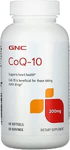 GNC CoQ10 200 mg Supplement, Destekler Kalp Sağlığı, 60 Hizmetler