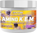 Evogen Platinum K.E.M. - EAA & BCAA Toz Pompa Volumizer | BCAAs Deri Flow, Muscle growth, & Hydration | BlackBerry Lemonade | 30 Hizmet