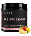 Kaged Original Pre Workout Powder | Strawberry Lemonade | Pre Formulated with Creatine, Beta Alanine, Pure Caffeine | 20 Servings