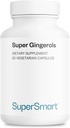 Supersmart - Super Gingerols 400 mg per Day (High Potency% 20 Gingerol) - Ginger Root Supplement | Non-GMO & Gluten Free - 60 Vegetarian Capsules
