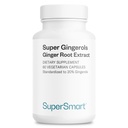 Supersmart - Super Gingerols 400 mg per Day (High Potency% 20 Gingerol) - Ginger Root Supplement | Non-GMO & Gluten Free - 60 Vegetarian Capsules