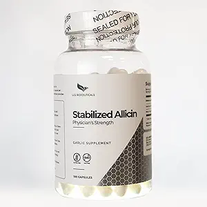 Stabilized Allicin (Non-GMO) - 700,000 mcg Allicin Per Şişe - Laboratuvar Test Edildi - cGMP sertifikalı Üretim