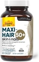 Country Life Maxi-Hair 50+ – Biotin-Based Hair, Skin & Nails Supplement for Women & Men Over 50 | Supports Health Hair growth & Reduced Shedding | sertifikalı Gluten-Free & Vegetarian | 60 Capsules