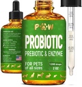 Tüm Çağların Köpekler ve Kedileri için Sıvı Probiyotikler | Dog Probiyotikler Digestion Balance | biyotik Mix for Harmonious Food Abors | 3 Milyar CFU | Herbal Flavor | 2 Oz