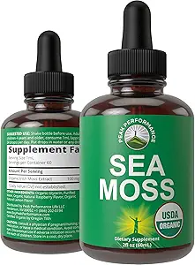 USDA Organic Sea Moss Liquid Drops Supplement. Vegan İrlandalı Deniz Moss Kadın ve Erkekler için alıntı. Zero Sugar, Non Bitter. for Immune, Digestive, Respiratory Support. USDA Sertifikalı Organik