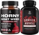 Boyy Goat Weed for Male Advancedment - Ekstra Güçlü Horny Goat Biz Erkekler ve Ekstra Güçlü testosteron ATM for Men - Natural testosteron Supplement Supplement