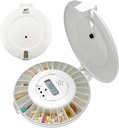 e-Pill MedTime Locked Otomatik Pill Akrilik – Güvenli, Kolay kullanım ilaçları 24 Günlük Alarmlarla Organize - Yaşlılar, Dementia ve Alzheimer Bakım Için İdeal - Beyaz Lidya - Beyaz Lidya