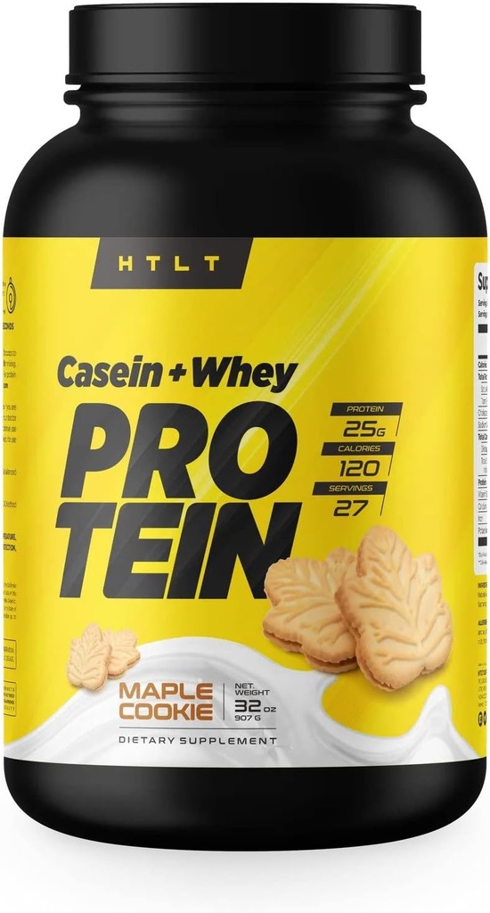 Casein + Whey proteini HTLT | Whey & Casein protein Shake Toz | Slow-Release Whey & Casein Protein Sustained Energy | Vakain Protein Tozu