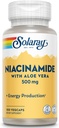 SOLARAY Niacinamid 500 mg | Vitamin B-3 | Enerji Metabolism, Circulation, Nerve & Skin Health Support, 100 CT