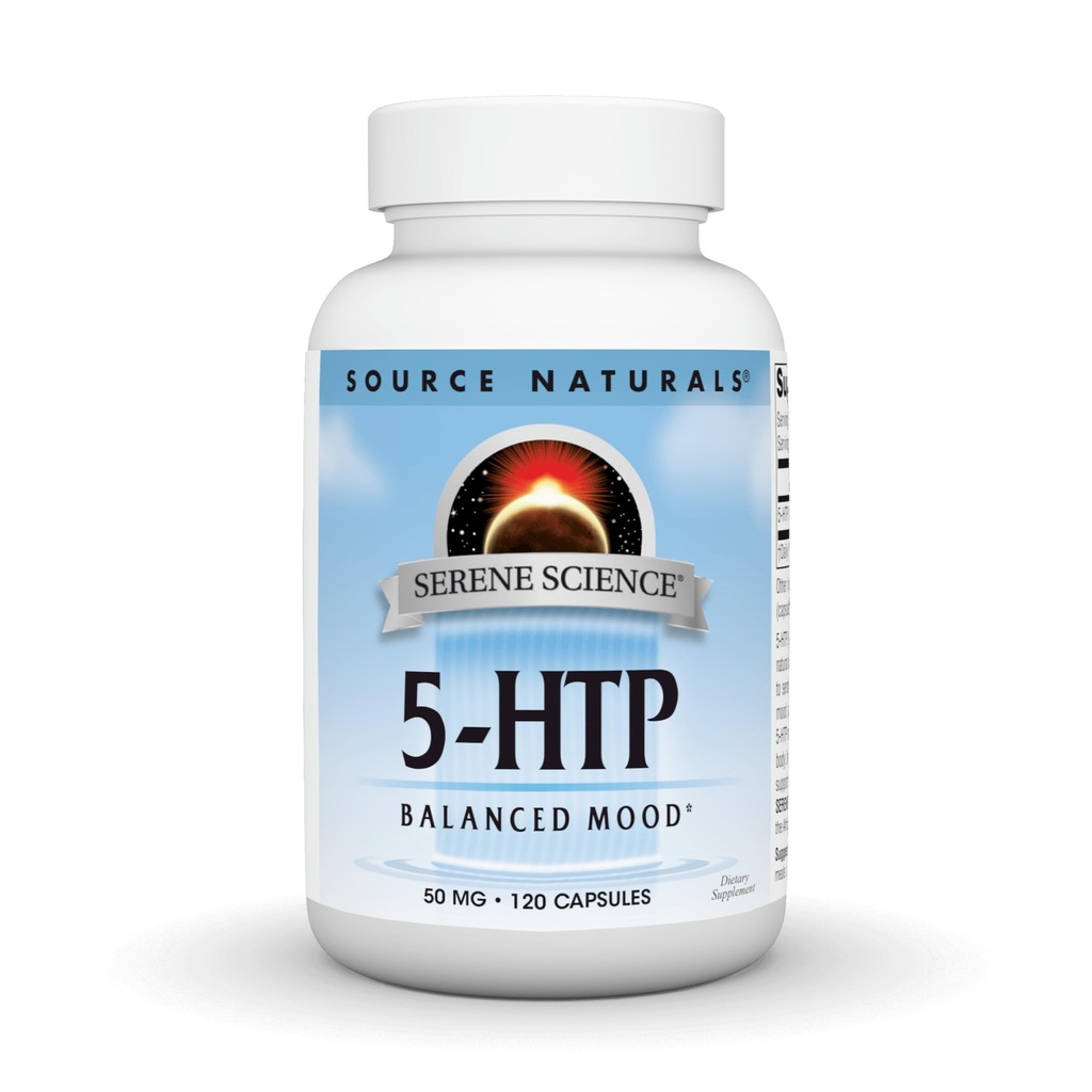 Source Naturals Serene Science 5-HTP - Balanced Mood* - 50 mg - 120 Capsules