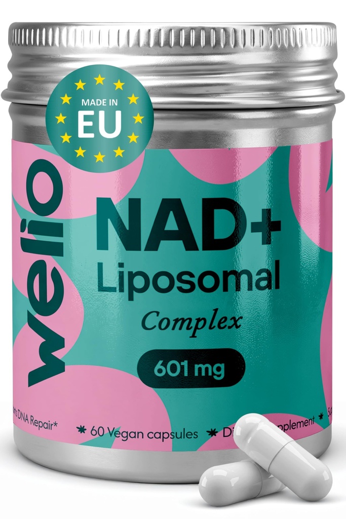 Liposomal NAD Supplement 601mg | Third-Party Tested, High Purity NAD+ | Anti-Aging & Cellular Health | NMN Supplement Alternative | Advanced NAD+ Supplement for Women & Men – 60 Capsules