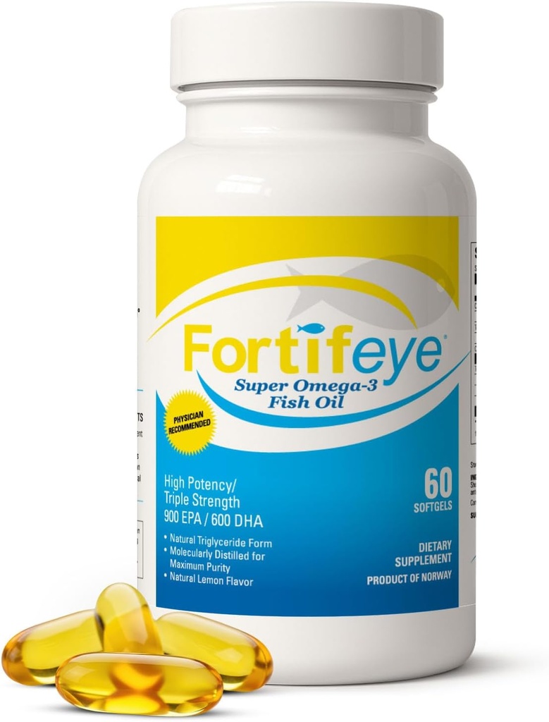 Ωμέγα 3 ιχθυέλαιο 60Count 1600 mg Made in Norway - Υψηλής ισχύος ιχθυέλαιο Ωμέγα 3 Συμπληρώματα Τριγλυκερίδια μορφή με EPA και συμπληρώματα DHA για γυναίκες και άνδρες Δεν Ψάρια Μετά τη γεύση Φυσικό άρωμα λεμόνι