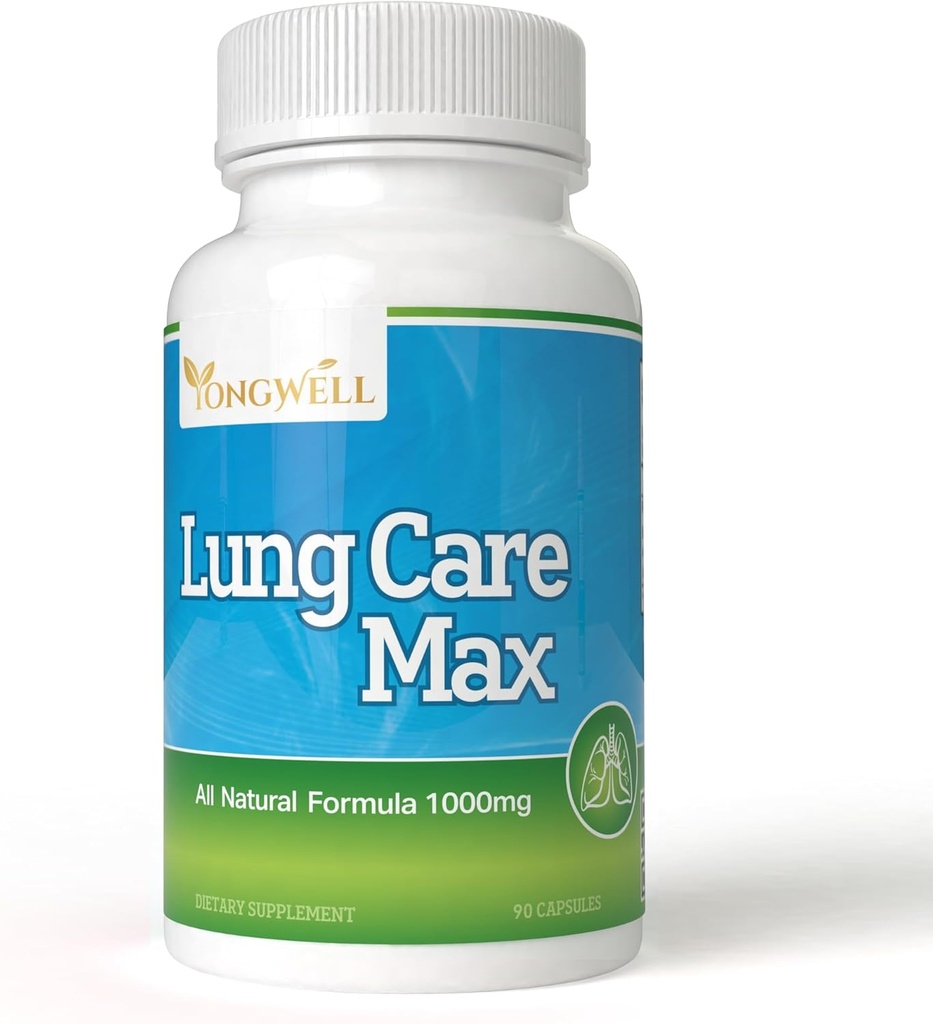 Lung Care Max, Special Antioxidant Formula with American Ginseng, Bee Propolis, and Royal Jelly (90 Capsules)