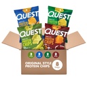 Quest Nutrition Protein Chips Variety Pack, Dill Pickle, BBQ, Cheddar & Sour Cream, Sour Cream & Onion, High Protein, Low Carb, Gluten Free 1.1 oz (Pack of 8)