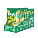 SinFit Protein Chips, 20g Protein/Bag, 50g-Bag, High Fiber, Low Carb, Gluten Free,7/box (7 Bags, Sour Cream & Onion)