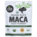 Gıda Hareketi Co. Black Maca 8 oz Raw Food Toz - Organik, Non-GMO, Vegan, Gluten Free- Black Maca Root Supplement for Whole Body Wellness
