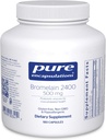 Αμιγείς ενθυλακώσεις Bromelain 2400 500 mg - για Digestive Υποστήριξη & Μυοσκελετική Υγεία - Υποστηρίζει αρθρώσεις & ανάνηψη μυών* - Πρωτολυτικά ένζυμα - Vegan - 180 κάψουλες