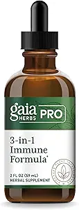 GAIA HERBS PRO 3in-1 Immune Formula - Immune System Support Supplement* - Astragalus Root & Schisandra Berry - 2 fl oz (44 Hizmet)