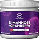 MRM Beslenme D-Mannose + Cranberry | Cranberry Flavored | Urinary Tract + Bladder Health | Low-Sugar | Gluten Free + Vegan | 40 Hizmet