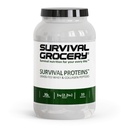 Survival Grocery® Survival Proteins™ Grass-Fed Whey Protein & Collagen Peptides (Types I & III), Unflavored, Gluten Free, Muscle Recovery, Skin, Hair, Nail, Joint Support, 1kg/2.2 lbs