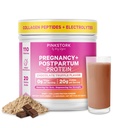 Pink Stork Gebelik & Postpartum Protein Tozu Kadınlar için 20g Whey & Collagen, Prenatal & Emziring Protein Shake Mix for Energy, Recovery & Hydration, Chocolate, 15 Servisler