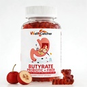 Butyrate Gummies Gut Health Supplement: Butyrate with Probiyotik & Prebiyotik Fiber Gummies for Women Men Sugar Free Digestive & Energy Metabolism Support Vegan Hawthorn Flavor 30 Days Supply
