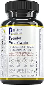 Premier Research Labs Multi-Vitamin - Immune, Brain & Heart Support | Prebiyotik ve Postbiyotiklerle | Men & Women için Vegan Capsules. Gluten & Soy Free - 120 Plant- Sourced Capsules