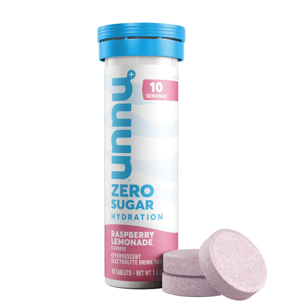 Nuun, Electrolyte Zero Sugar Rasplemonade Tube, 10 Count