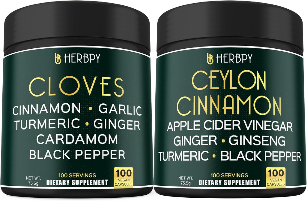 Sche 7in1 Cloves Supplement & 6in1 Premium Ceylon Cinnamon Supplements