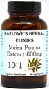 Barlowe's Herbal Elixirs Muira Puama 10:1 Ekstraksiyon | 600 mg Per Capsule | Geleneksel Erkek Vitality Supplement | 60 Vegan Capsules | Stearate-Free, Non-GMO, Paketli