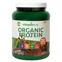 Vitamin Way Organic Protein Powder, 20g Protein, Rich Chocolate, Vegan, Dairy Free, Gluten Free, 18.6 oz