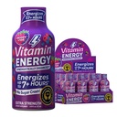 Vitamin Energy Mood+ Extra Strength Energy Shot Tropical Berry 12 Pack, 260mg Natural Caffeine, B-Vitamins, Rhodiola, Χαμομήλι, Mood & Energy Support, Zero Sugar, Gluten-Free, Vegan, 1.93 fl oz